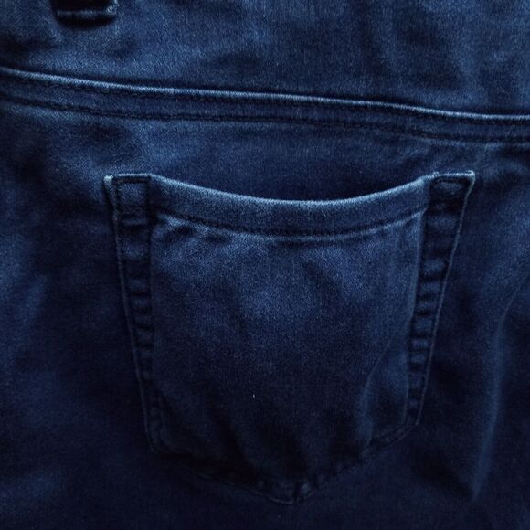 Catherines Women's 24W Sateen Stretch Blue Bootcut Jeans 45.5" 28.5" 14.5" - Picture 10 of 12